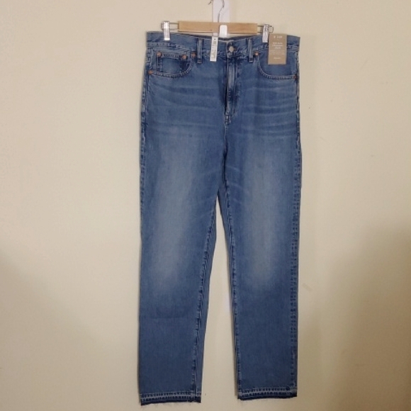 Madewell Pants - Madewell W 30T The Rail Straight Jeans in Light Blue